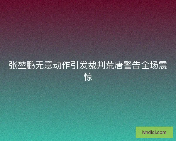 张堃鹏无意动作引发裁判荒唐警告全场震惊